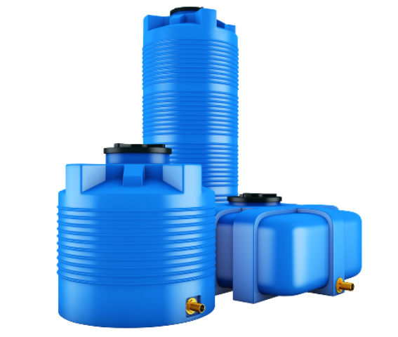 Diferentes tipos de tanques plásticos para almacenamiento de agua